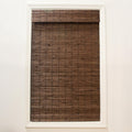 Radiance Cordless Bamboo Roman Shades for Windows - Flatstick Bamboo Blinds for Semi-Private Light Control - Easy to Lift & Fold Up Window Shades - Cocoa - 23 in. W x 64 in. L - (2216300E)