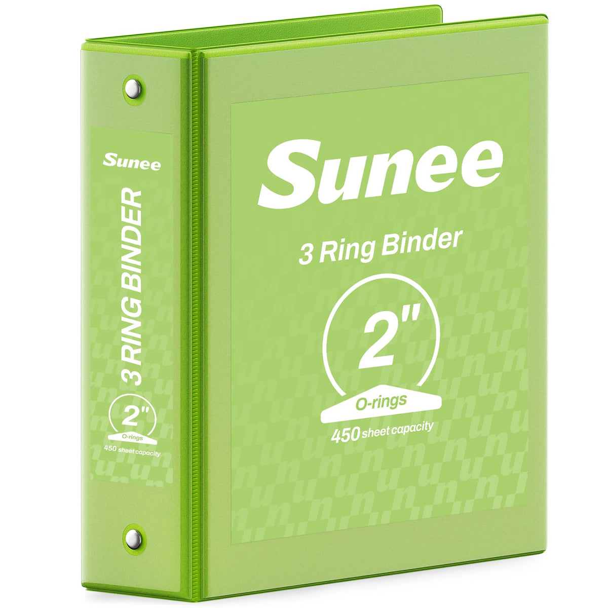 SUNEE 3 Ring Binder 1/2 Inch 1 Pack, Clear View Binder Three Ring PVC-Free (Fit 8.5x11 Inches) for School or Office Supplies, Black