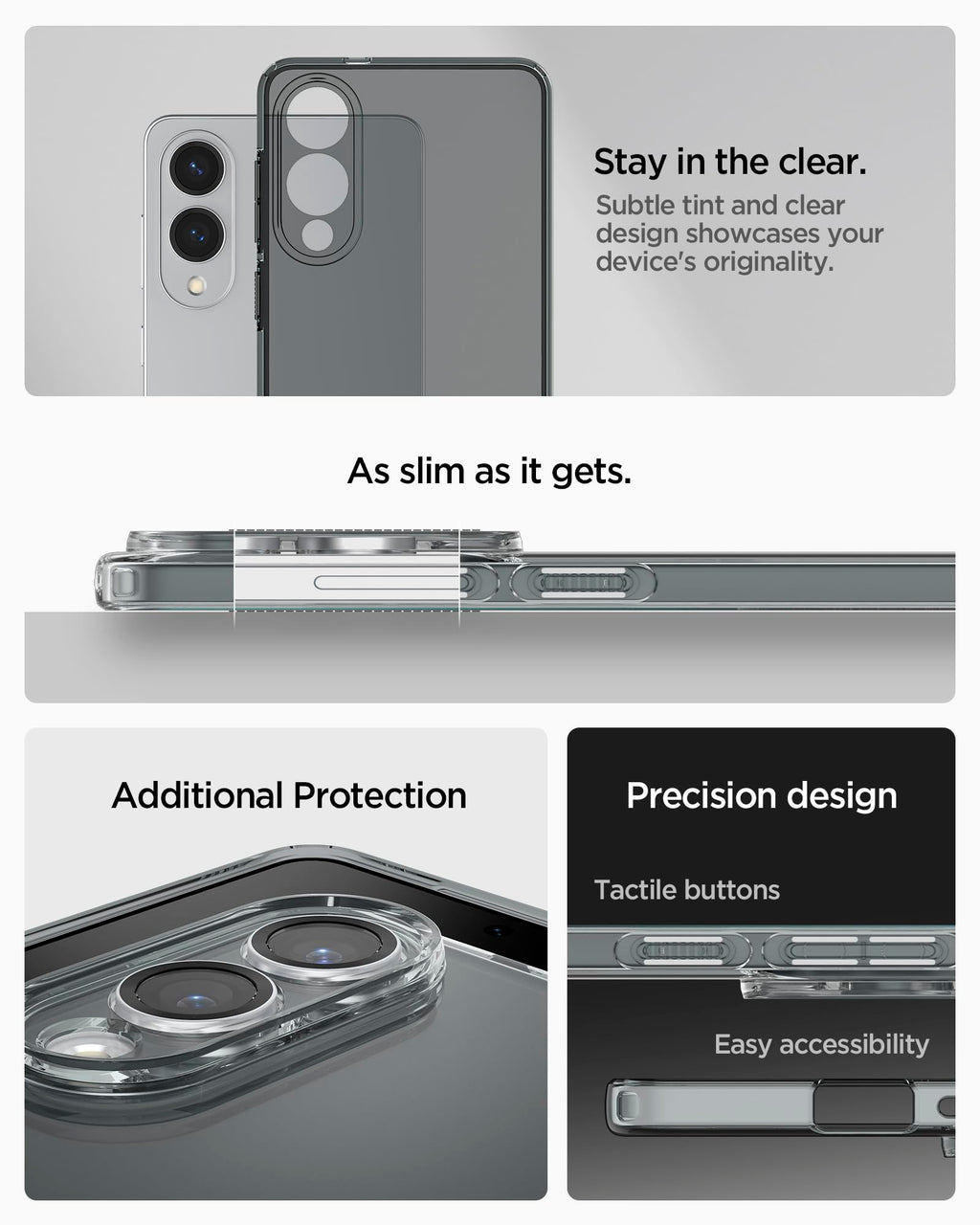 Spigen Liquid Crystal Designed for Galaxy S24 Case (2024) [Military-Grade Protection] - Crystal Clear