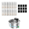 6 Pack 7L Dog Water Fountain Filter & 6 Pack Pump Filter Sponges Replacement for 7L Water Fountain - 6 Filters + 6 Sponges