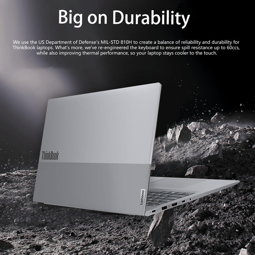 Lenovo ThinkBook 16 Gen 7 Business Laptop, 16” FHD+, AMD Ryzen 5 7533HS, 32GB DDR5, 1TB SSD, Wi-Fi 6, HDMI, Fingerprint, SD Card Reader, HD Webcam with Privacy Shutter, Windows 11 Pro, w/Bundle