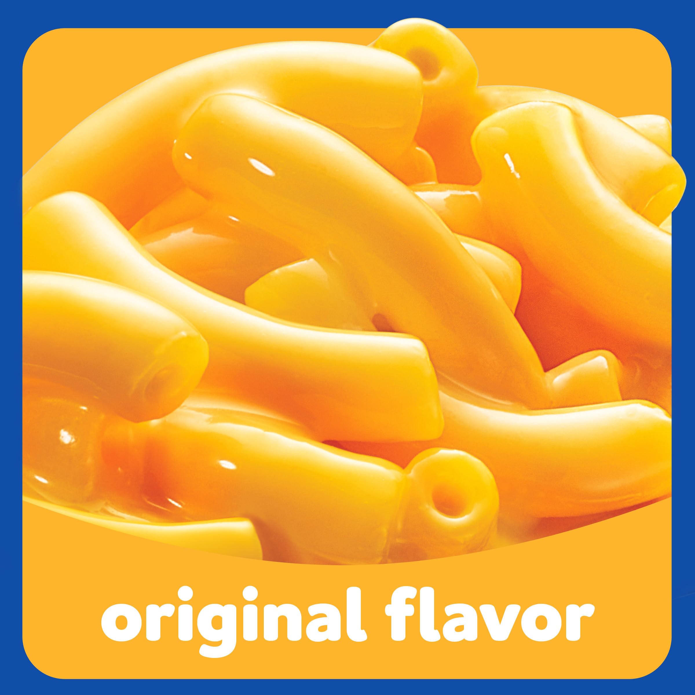 Kraft Easy Mac and Cheese, 6 Packets, for Easy Dinner or Dinner Sides, Original Flavor, No Artificial Flavors, Preservatives or Dyes, 12.9 oz