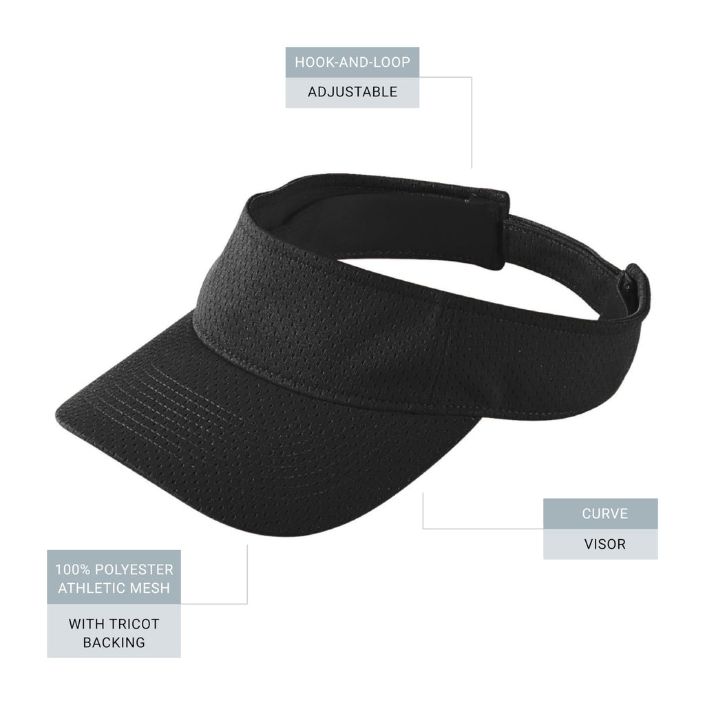 Augusta Sportswear Women's Athletic Mesh Visor - Stylish Sun Hat for Golf, Running, and Outdoor Activities