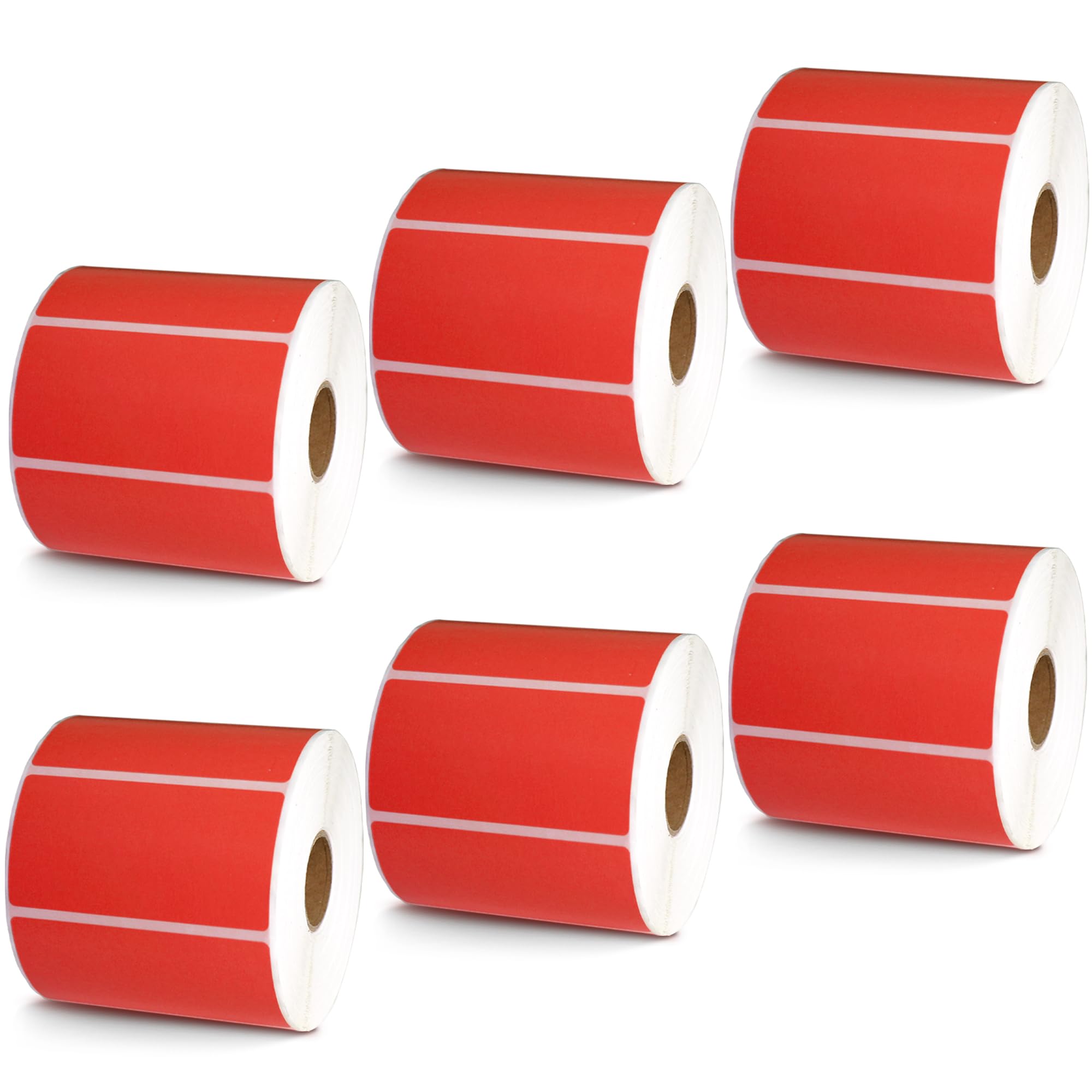 BETCKEY - 1" x 0.5" Small Labels Compatible with Zebra & Rollo Label Printer, Premium Adhesive & Perforated[Light Blue, 6 Rolls, 14580 Labels]