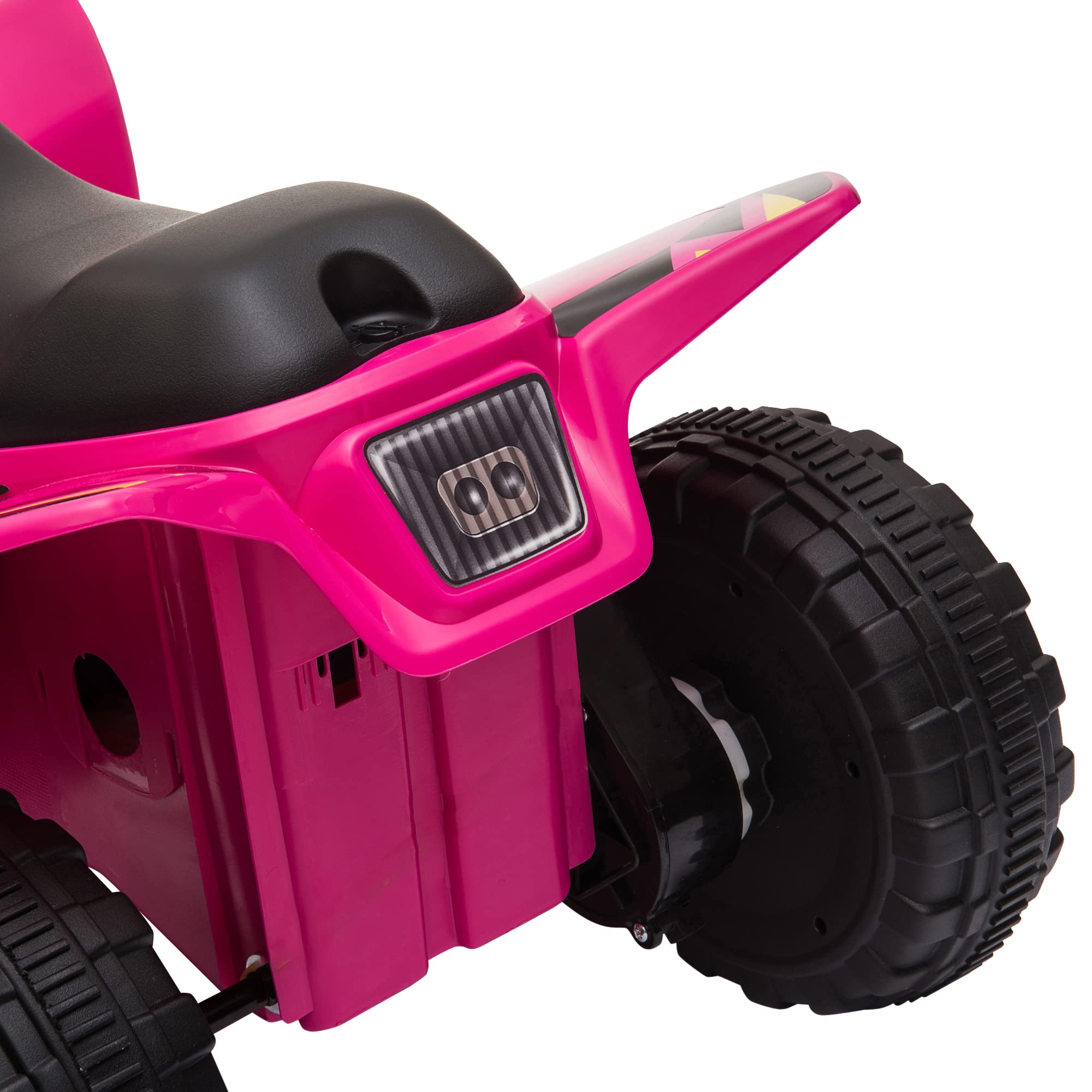 Aosom 6V Kids ATV 4-Wheeler Ride on Car, Electric Motorized Quad Battery Powered Vehicle with Forward/Reverse Switch for 18-36 Months Old Toddlers, Green