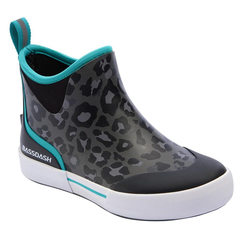 BASSDASH Womens 4.5” Waterproof Deck Ankle Rain Boots Anti-Slip Neoprene Rubber Garden Fishing Boots