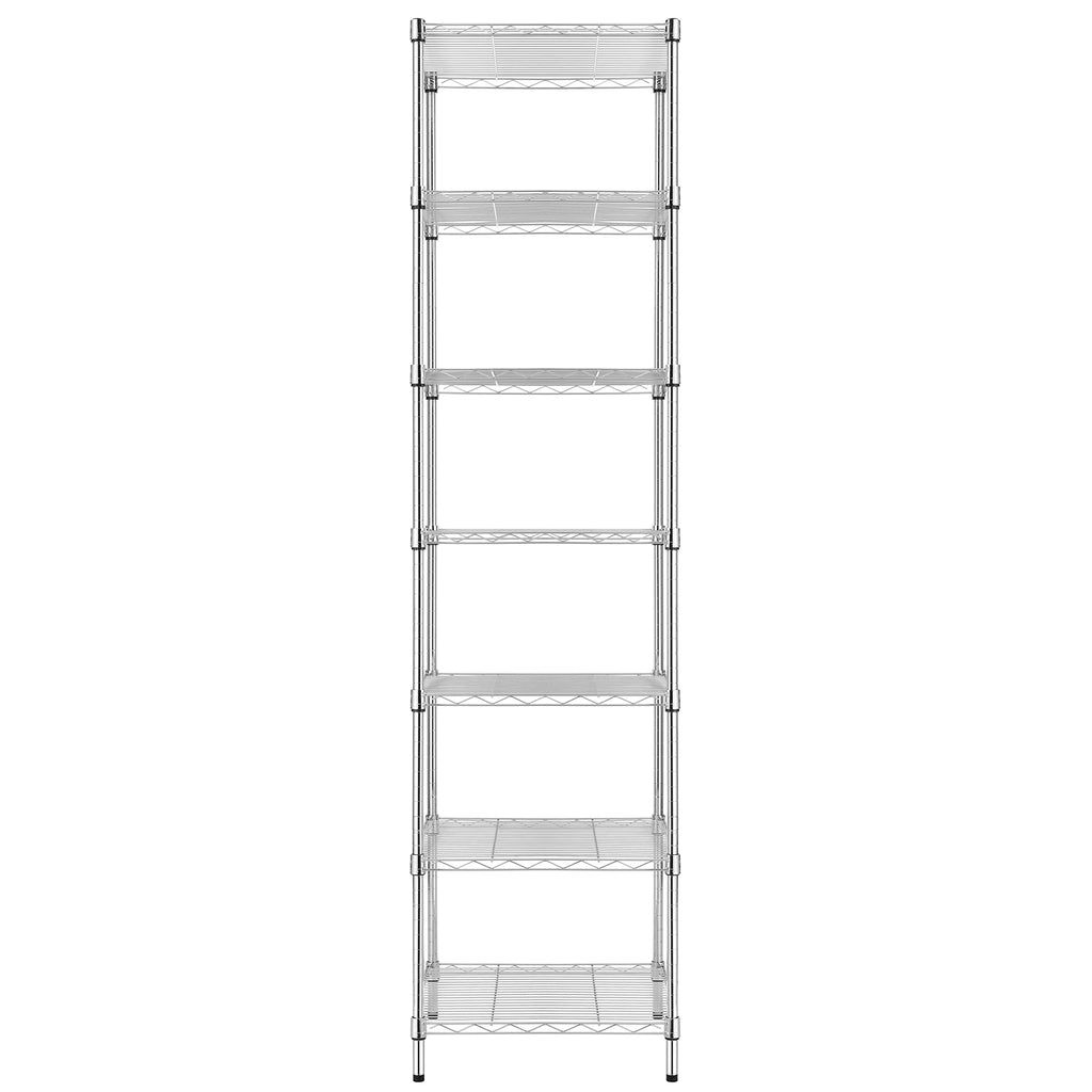 Finnhomy Heavy Duty 5 Tier Wire Shelving Unit, 18x18x59-inches 5 Shelves Storage Rack, Metal Shelving with Thicken Steel Tube, NSF Certified, Chrome