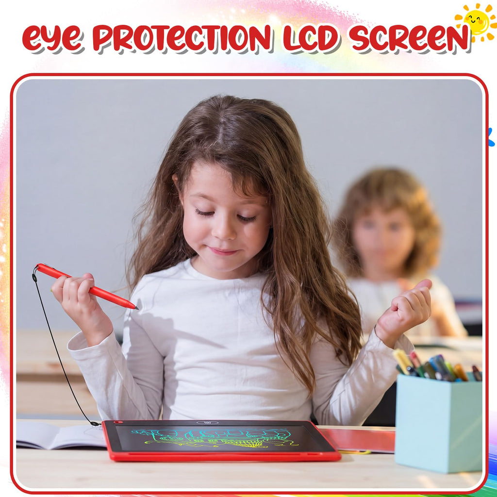 Zhehao 32 Pcs LCD Writing Tablet for Kids Bulk 8.5 Inch Colorful Doodle Board Tablet Erasable Doodle Pad Educational Toy Birthday Easter Gift for Boys Girl Age 3-10(Black)