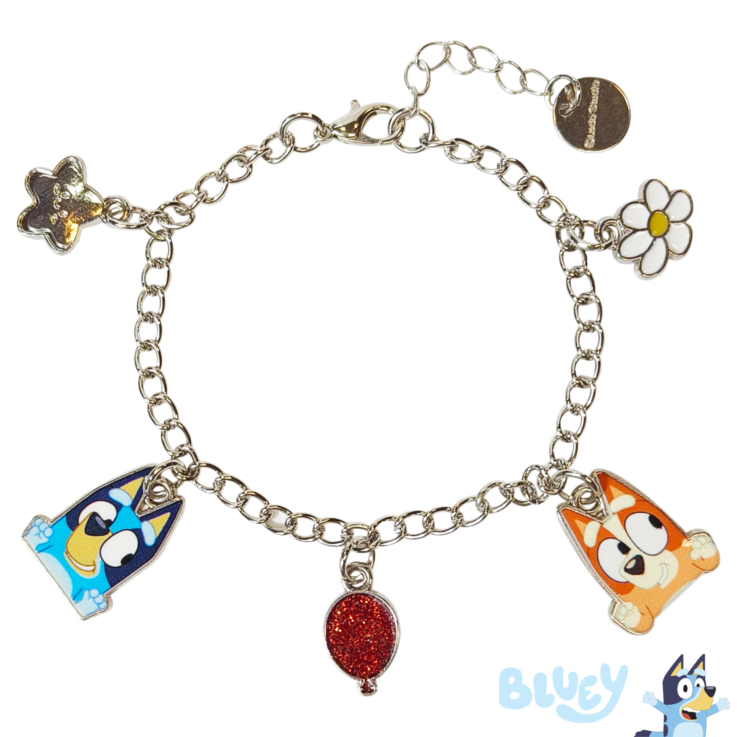 LUV HER 7" Minecraft Bracelet with 4 Metal Charms - Minecraft -Ages 3+