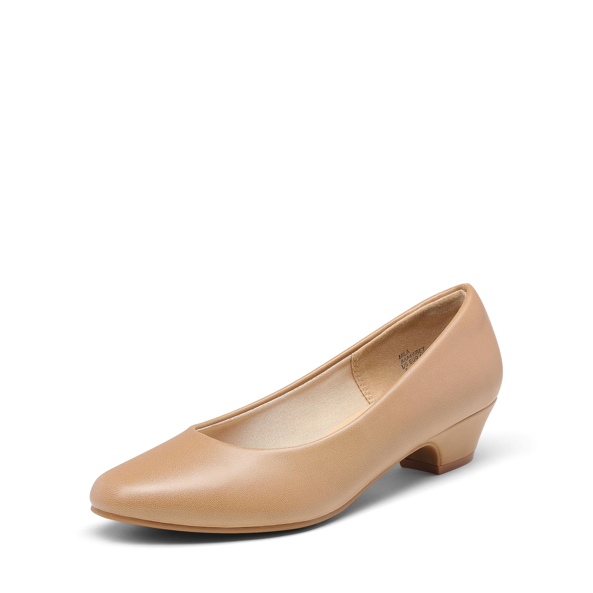 DREAM PAIRS Women's Mila Low Chunky Heel Pump Shoes