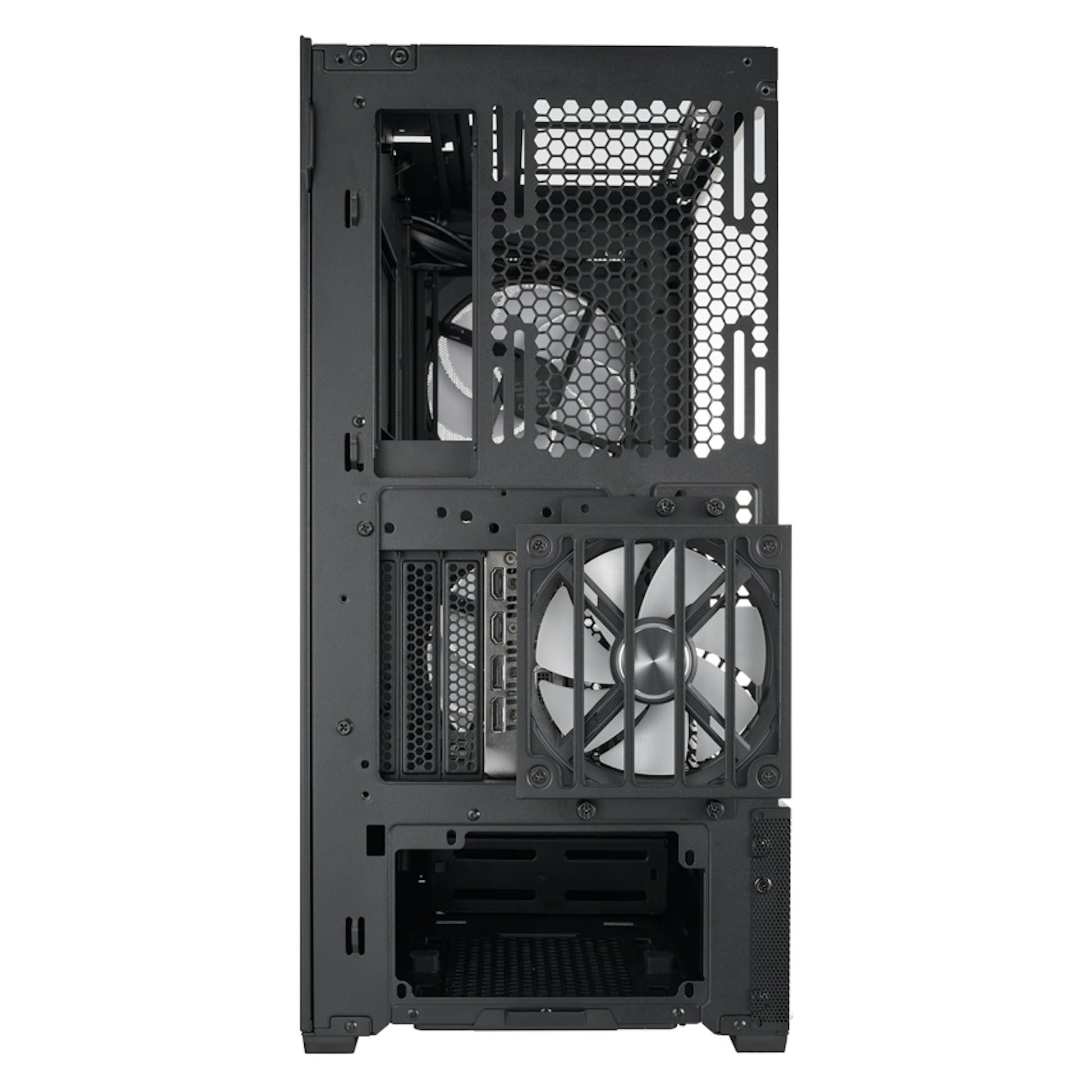 LIAN LI LANCOOL 207 Compact ATX RGB Gaming Computer Case, Airflow Optimized Mesh Panels Tower Chassis w/ 2x140mm ARGB,2x120mm PWM Fans Pre-Installed, USB Type-C Port, Tempered Glass Side Panel (Black)