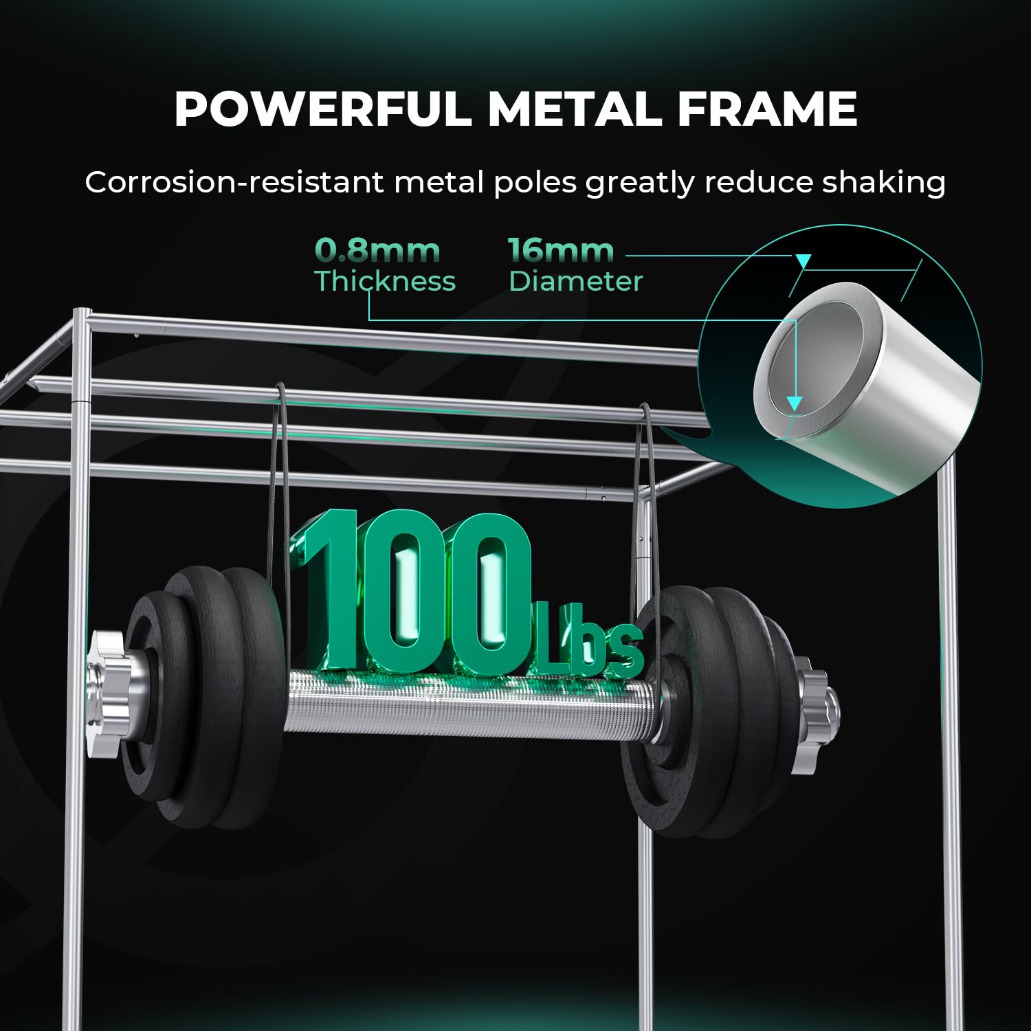 MARS HYDRO 2x2x3 Advanced Grow Tent, 24"x24"x36" High Reflective Mylar 1680D for Hydroponics Indoor Plant Growing, with Floor Tray and Smooth Zipper for TS600