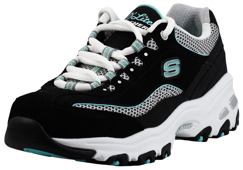 Skechers Women's D'lites Life Saver Memory Foam Lace-up Sneakers