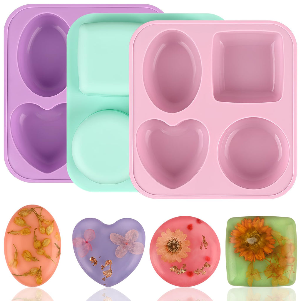 Sakolla 2 Pack Insect Silicone Soap Molds, 6-Cavity Dragonfly Butterfly Ladybug Shape Silicone Molds for Soap Making, DIY Baking Mold for Lotion Bars, Chocolate, Candy, Muffin, Biscuit, Cookie Pans