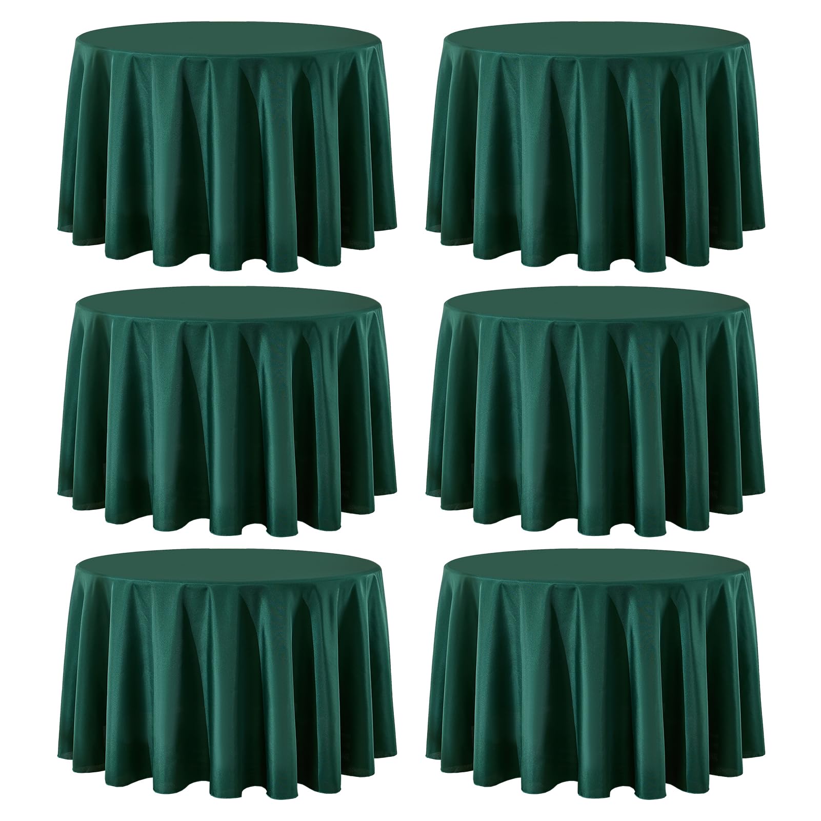 Round Tablecloth 2 Pack 90 Inch Black Tablecloths Washable Decorative Linen Polyester Table Clothes Cover for Dining Table Banquets Buffet Parties and Wedding