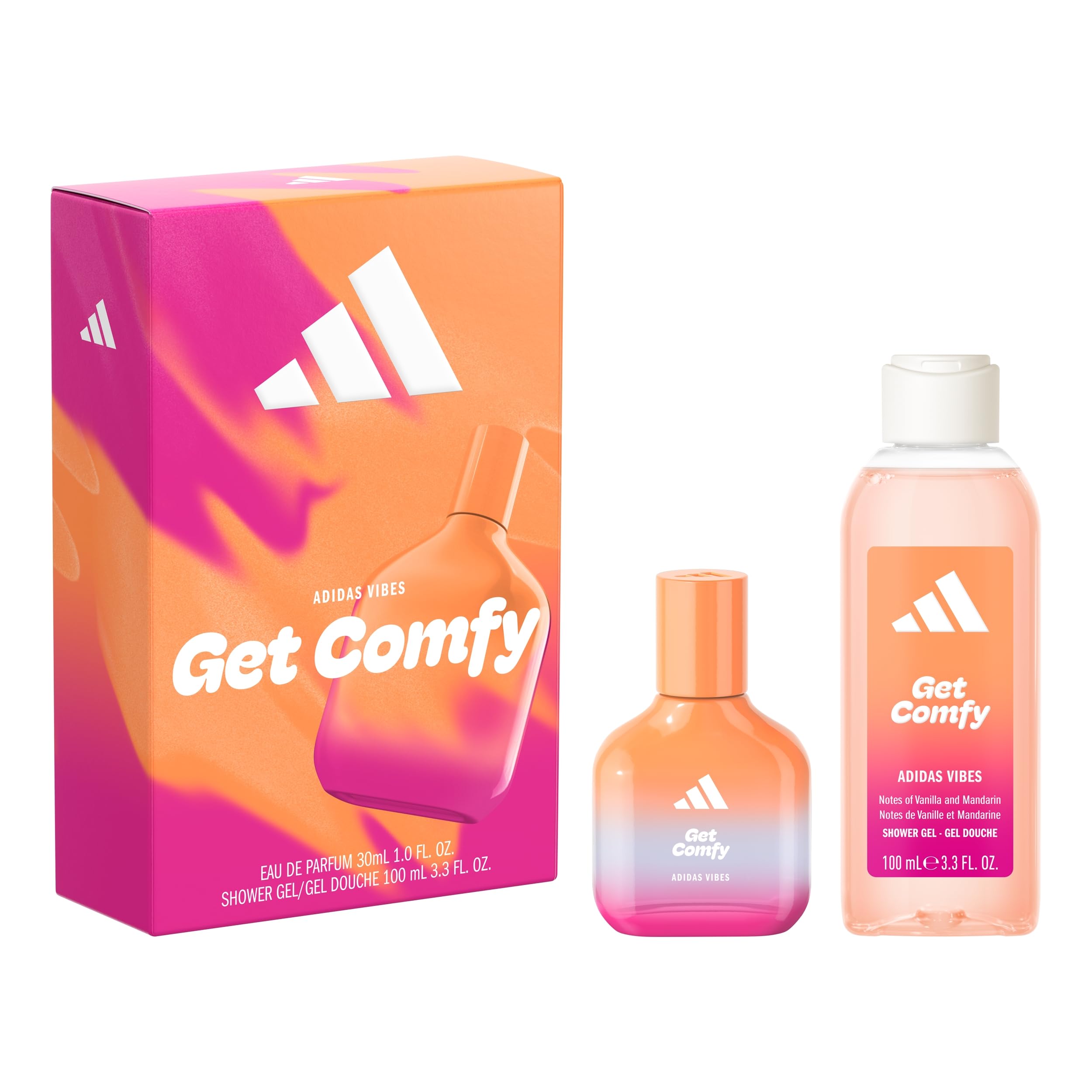 adidas Vibes Chill Zone Fragrance Hair & Body Mist for Women, Mood-Boosting, Notes of Lavender & Vanilla, For Any Occasion, 7.9oz