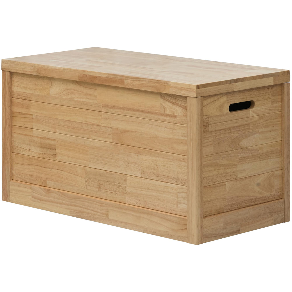 eHemco Heavy-duty Water Hyacinth Wicker Storage Trunk with Metal Frame, 30 by 17.5 by 17.5 Inches, Brown Wash
