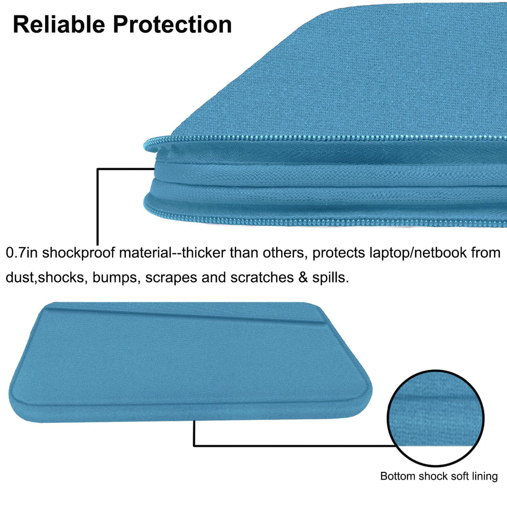 Laptop Sleeve Case 13.3 Inch, Durable 14 Inch Laptop Case Computer Carrying Bag Protective Cover Compatible with 13 14 inch MacBook Pro, MacBook Air, Dell, HP, Lenovo, Notebook, Computer, Black