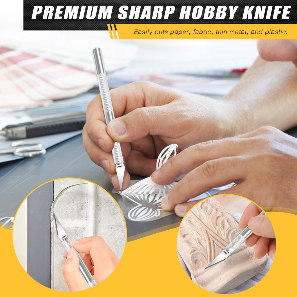 WRAPXPERT Wallpaper Tools, Smoothing Tool Kit for Peel and Stick Wallpaper/Contact Paper/Vinyl Backsplash Applying, with Squeegee Smoother, Seam Roller, Razor Scraper, Knife and Blades