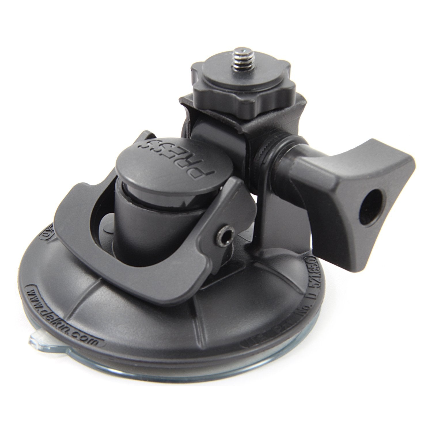 Delkin Devices Fat Gecko Mini Suction Camera Mount - Powerful Suction Cup Camera Mount for Car, Motorcycle, Desk, Window | Secure and Adjustable Action Camera Holder for Video Recording