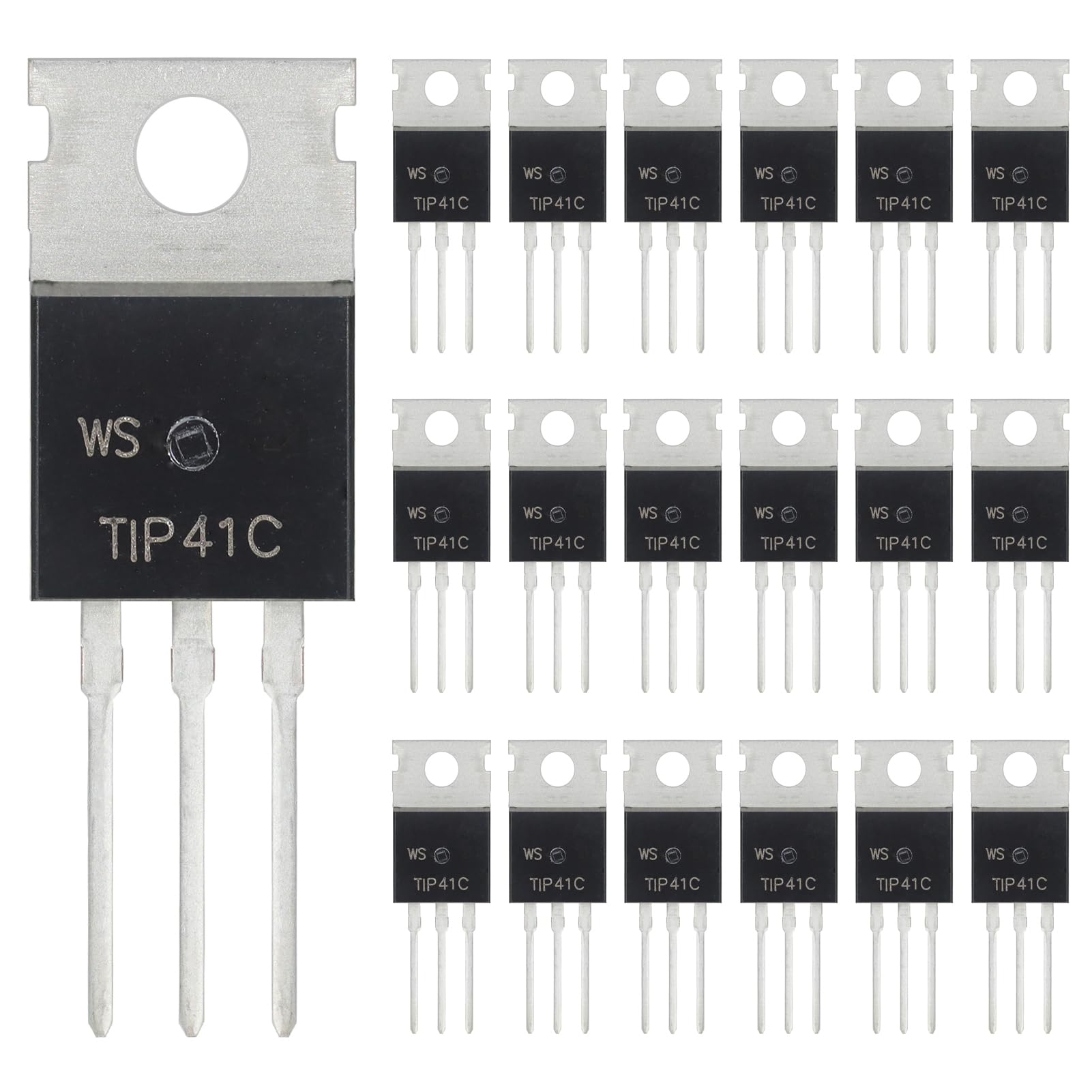 2N2222 2N2222A Amplifier Transistors NPN Silicon Transistor TO-92 60V 800mA (Pack of 200pcs)