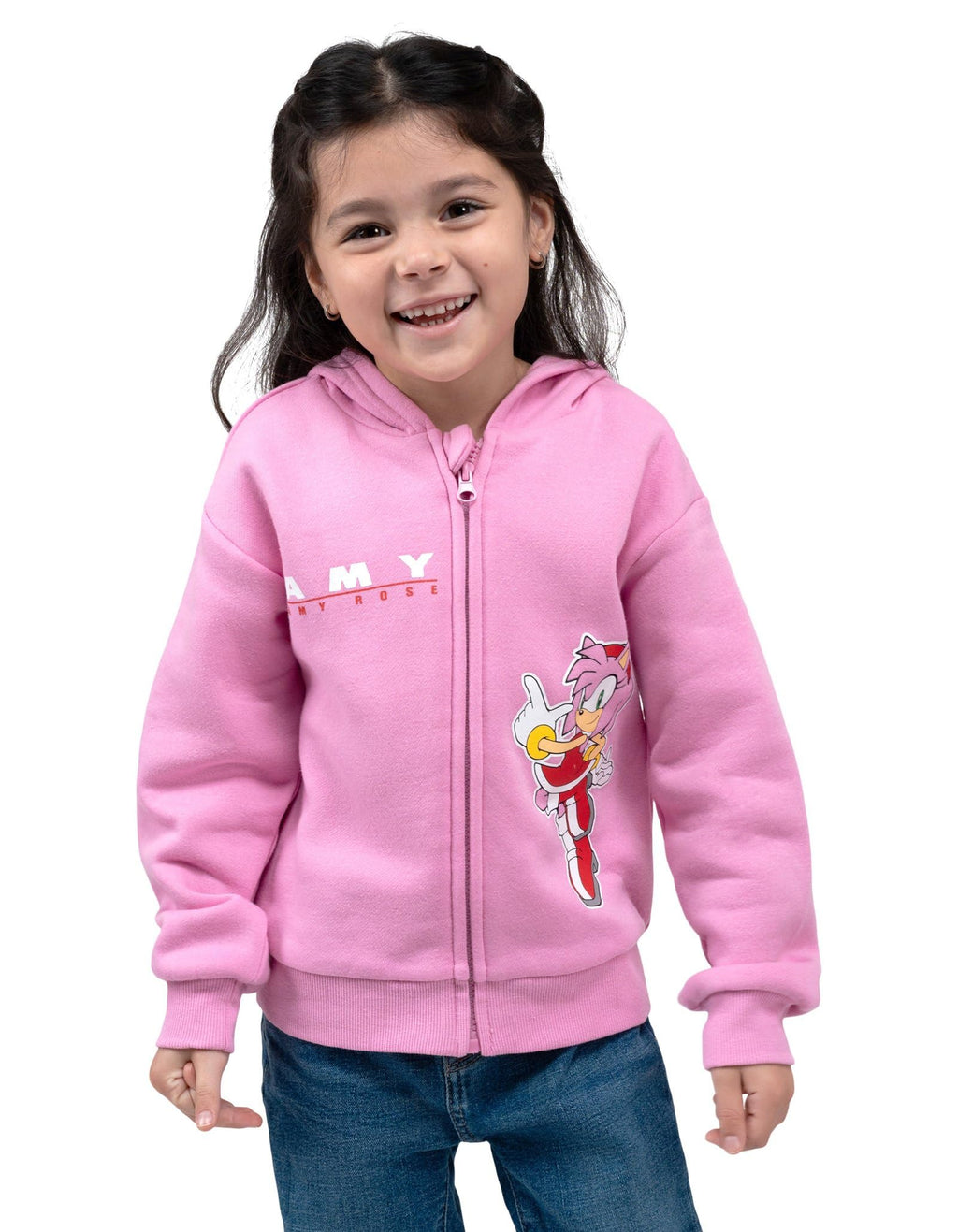 SEGA Sonic the Hedgehog Fleece Cosplay Zip-Up Hoodie Toddler to Big Kid