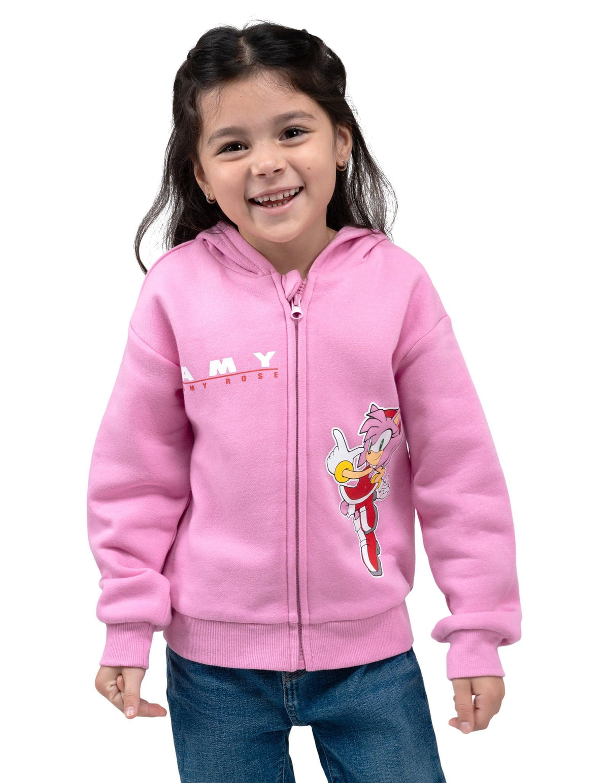 SEGA Sonic the Hedgehog Fleece Cosplay Zip-Up Hoodie Toddler to Big Kid