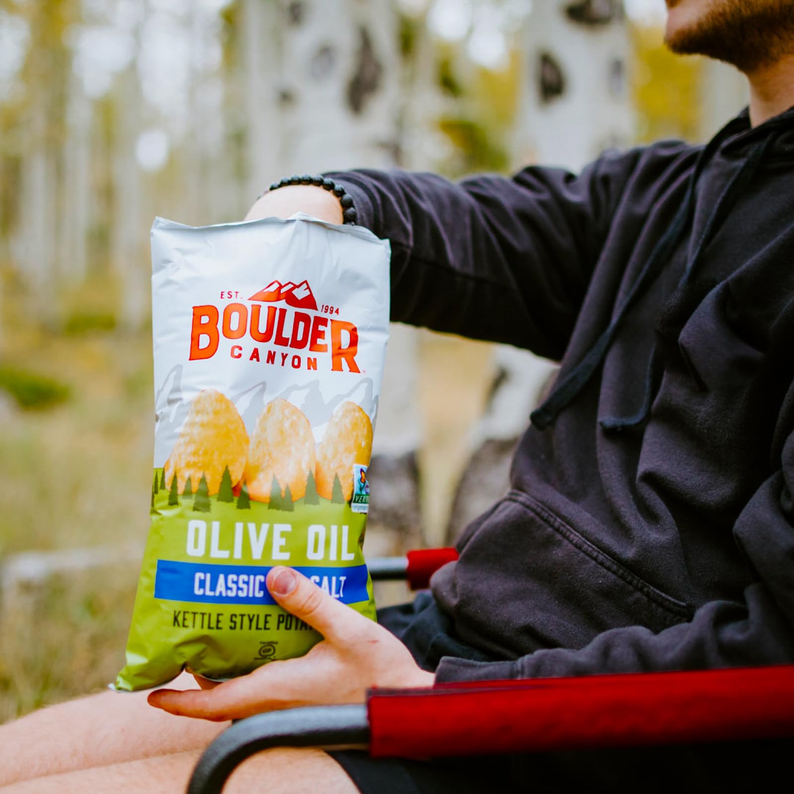 Boulder Canyon Boulder Batch Agave Sriracha Kettle Potato Chips, 5.25 oz - Pack of 12