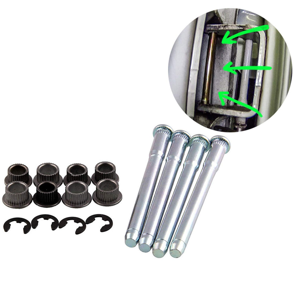 Door Hinge Pin and Bushing Kit Hinge with Pin LEDAUT Replacement for Ford F150-F350 Bronco SUV