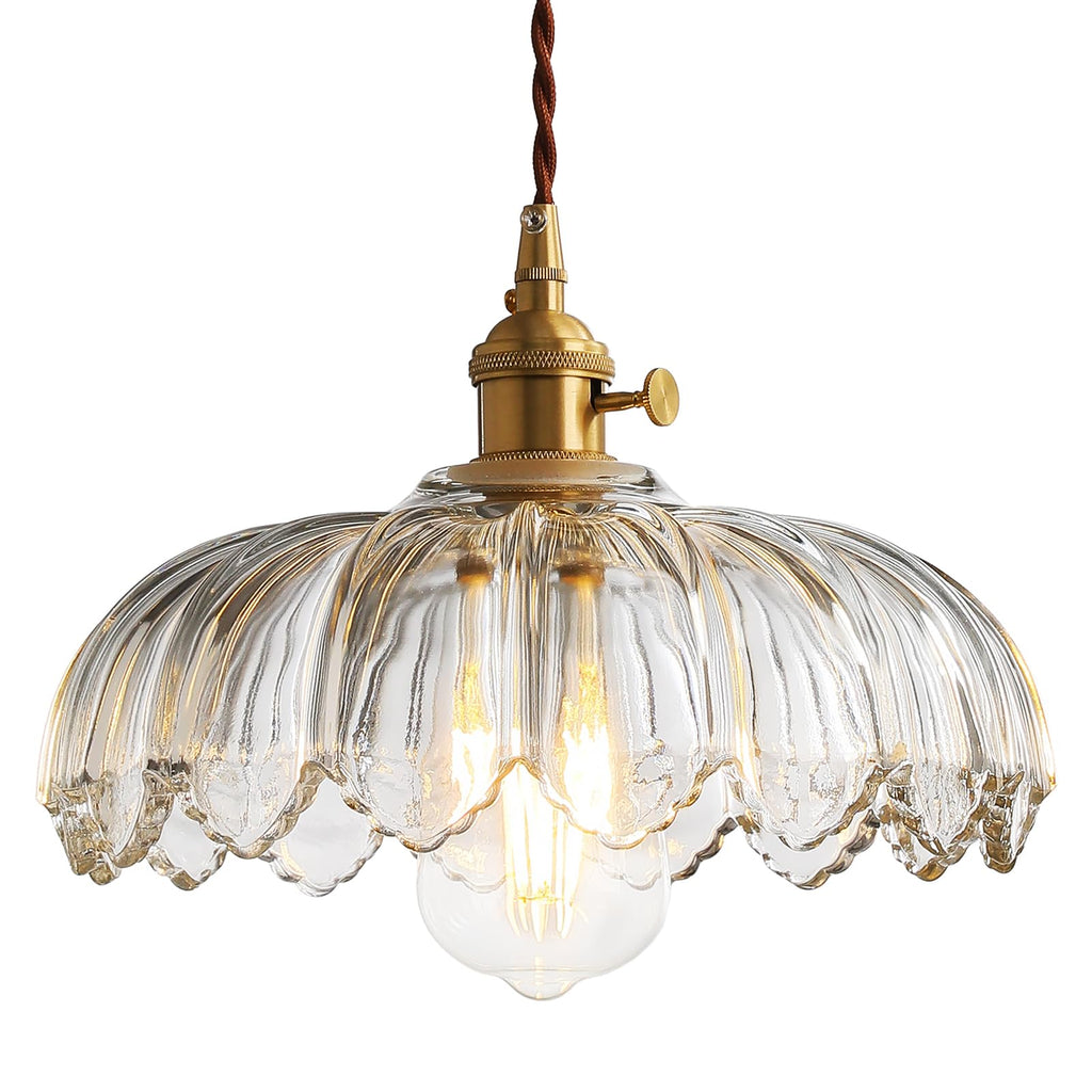 XZHGCEE Plug in Pendant Light: Amber Hanging Lamp Plug in Pendant Lamp, Glass Pendant Lighting for Kitchen Island, Bedroom, Dining Room, Living Room, No Bulb