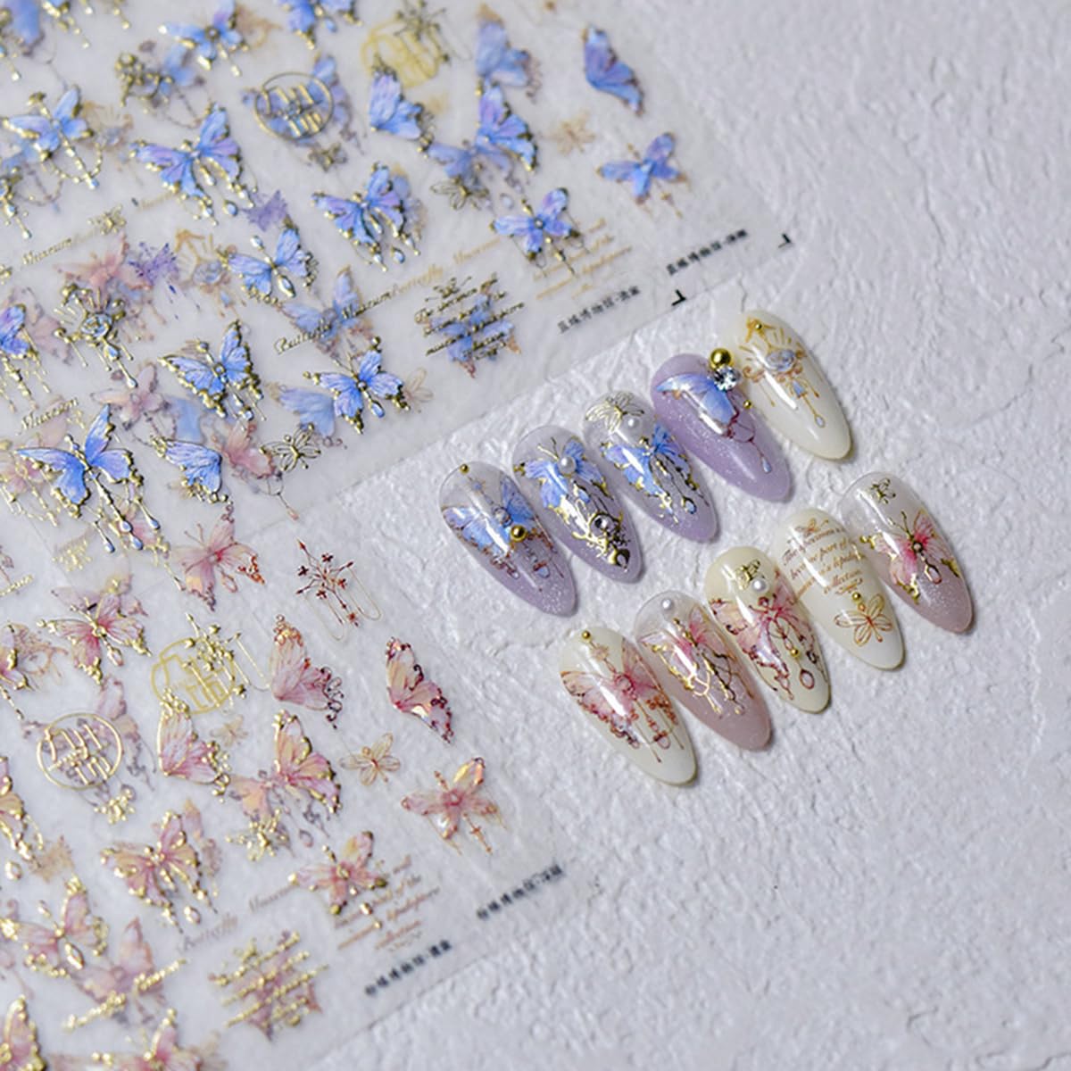 Christmas Nail Art Stickers Decals 5D Embossed Santa Claus Xmas Tree Nail Decals with Crystal 1PCS Cute Bear Bow Candy Cane Snowflake Christmas Nails Adhesive Stickers for Holiday Manicure Decorations