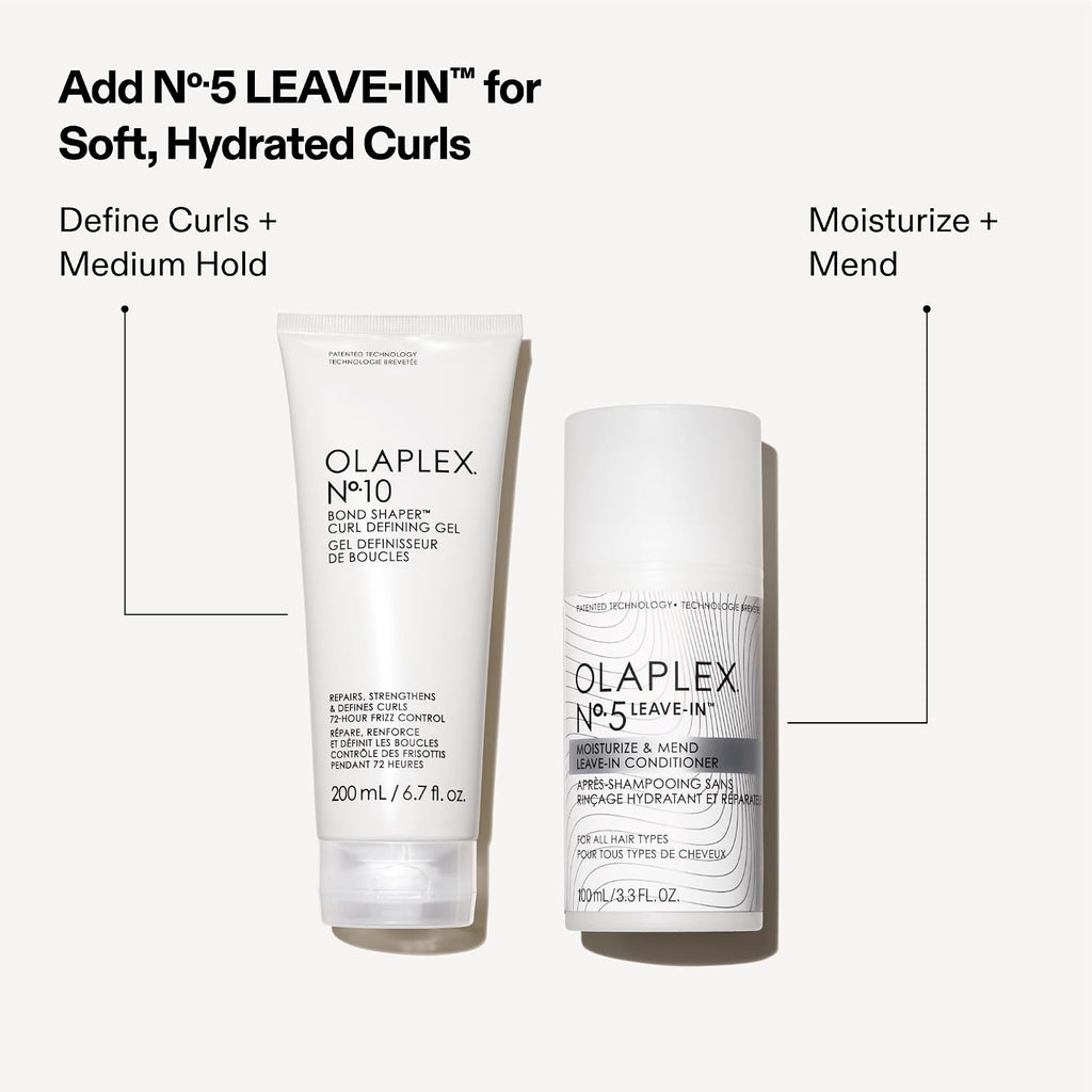 Olaplex Nº.10 Bond Shaper™ Curl Defining Gel: Frizz Smoothing Curl Gel | Hydrates, Detangles & Defines Curls | All Day Hold No Residue | For Coily, Curly, and Wavy, 200 mL/Fl Oz