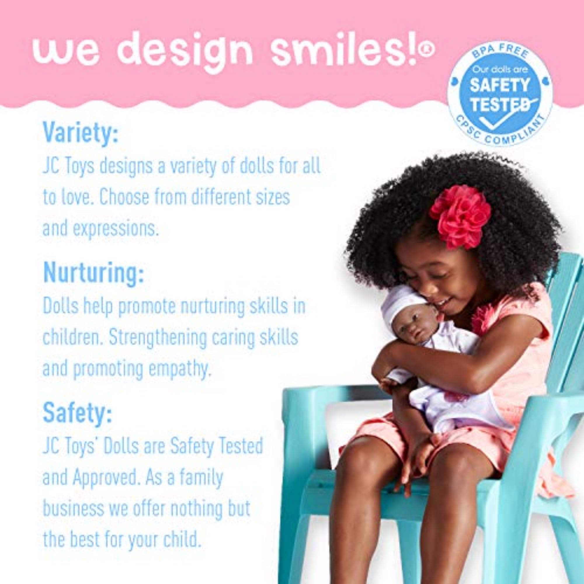 JC Toys La Baby Caucasian Baby Doll Set – 11 Inch Soft Body Doll with Accessories Including a Removable Blue Outfit – Small Baby Doll Toy for Children 12 Months and Older