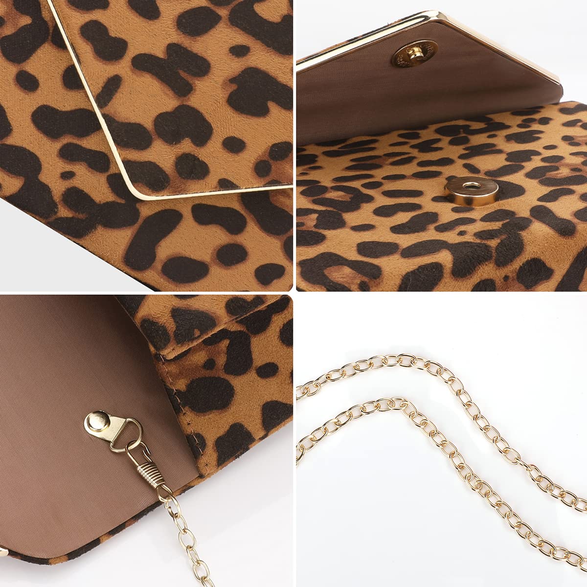 BBjinronjy Clutch Purse for Women Evening Bags Handbags for Wedding Party Cocktail Prom Faux Suede Crossbody Shoulder Bag
