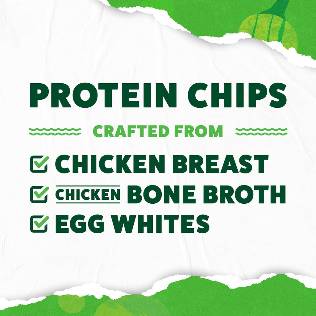 WILDE Protein Chips Barbeque, Thin and Crispy High Protein Snacks, Keto Friendly, Low Carb Chips, Real Ingredients, 1.34oz (Pack of 8)