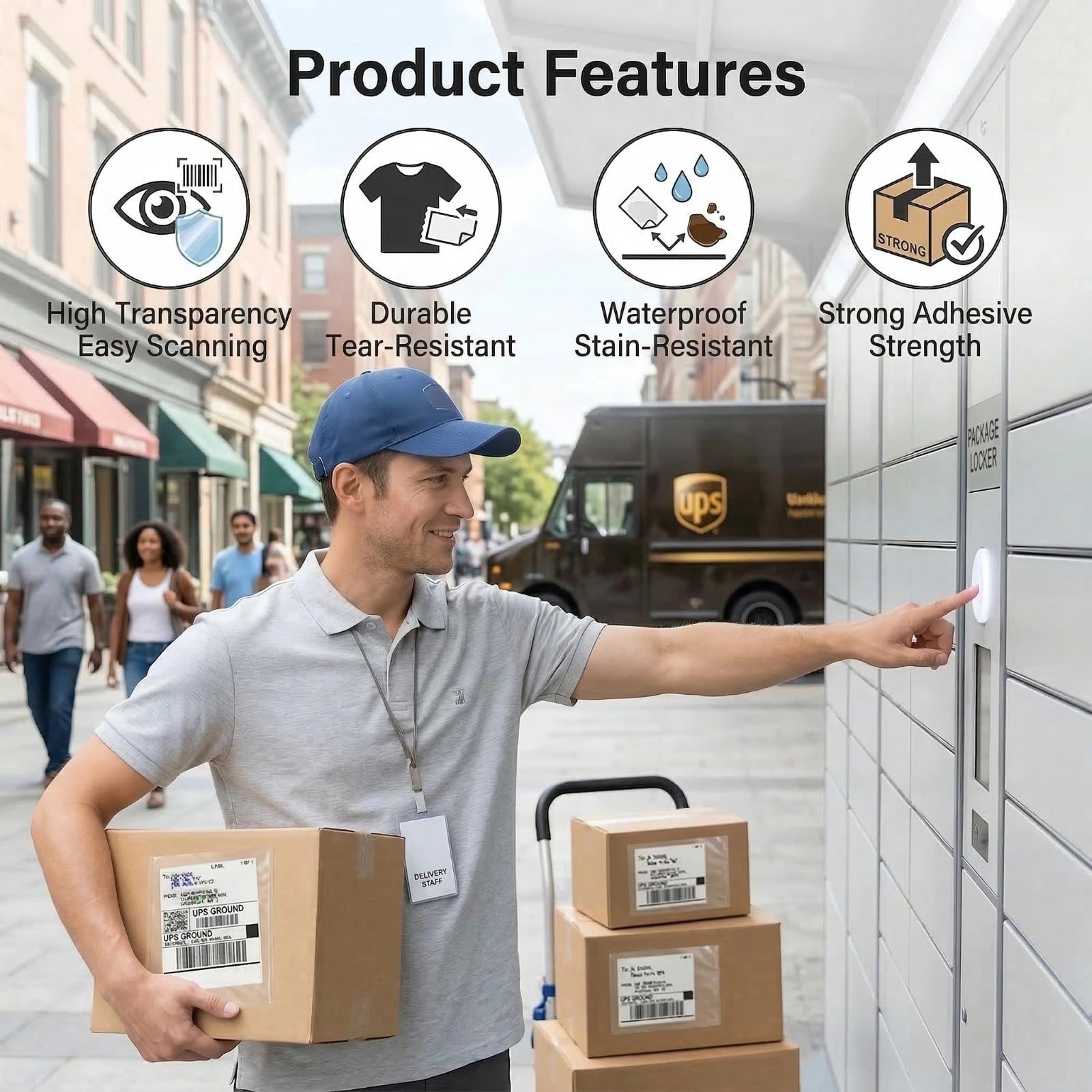 9527 Product 4.5" x 5.5" Clear Adhesive Top Loading Packing List/Shipping Label Envelopes (100 Pack)