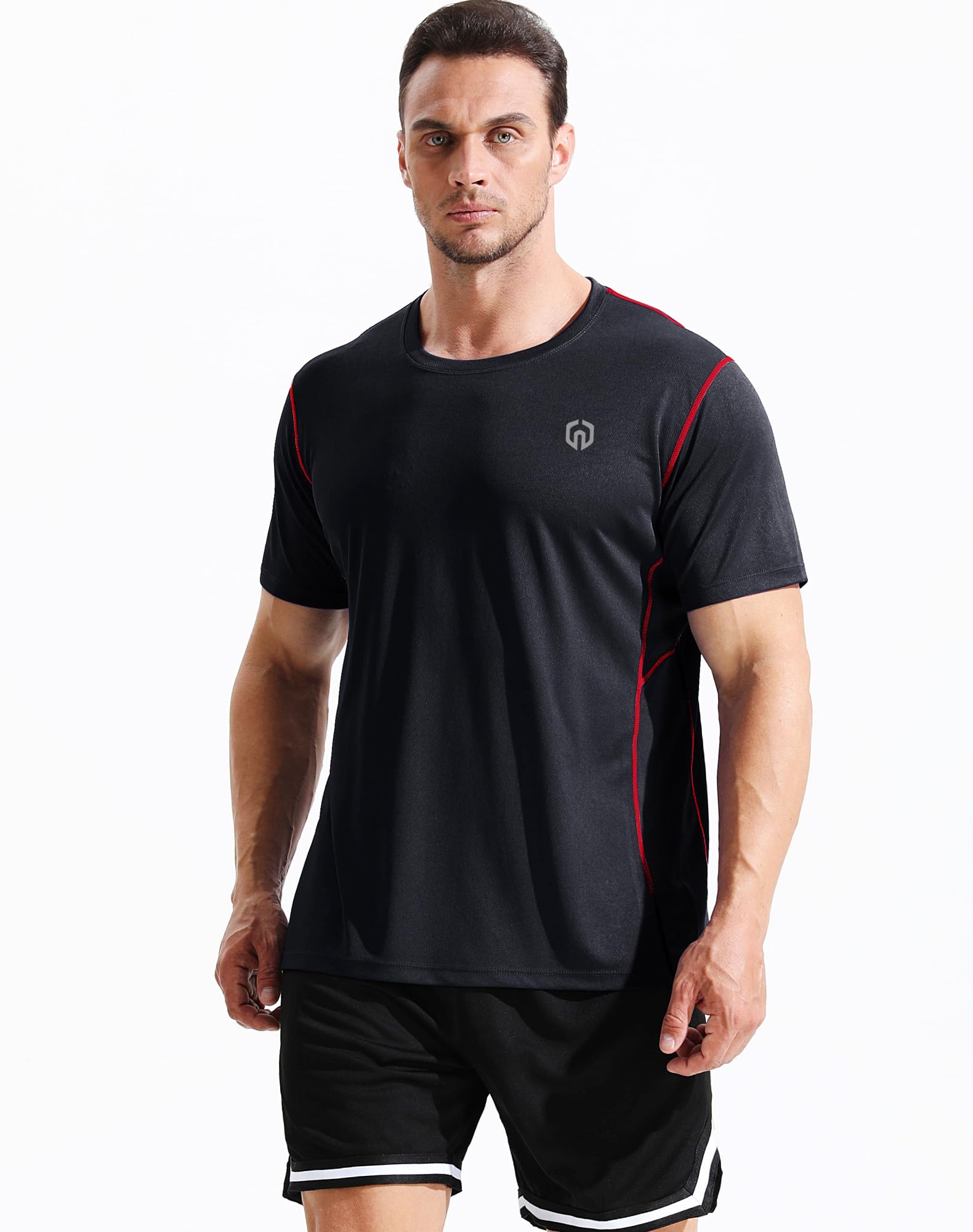NELEUS Men's Dry Fit Athletic Running Shirt