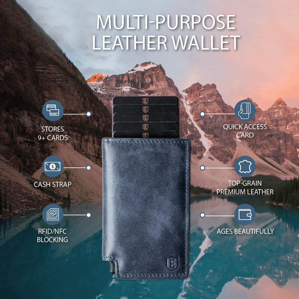 Ekster Parliament ('18 Collection) - Slim Leather Wallet - RFID Blocking - Quick Card Access