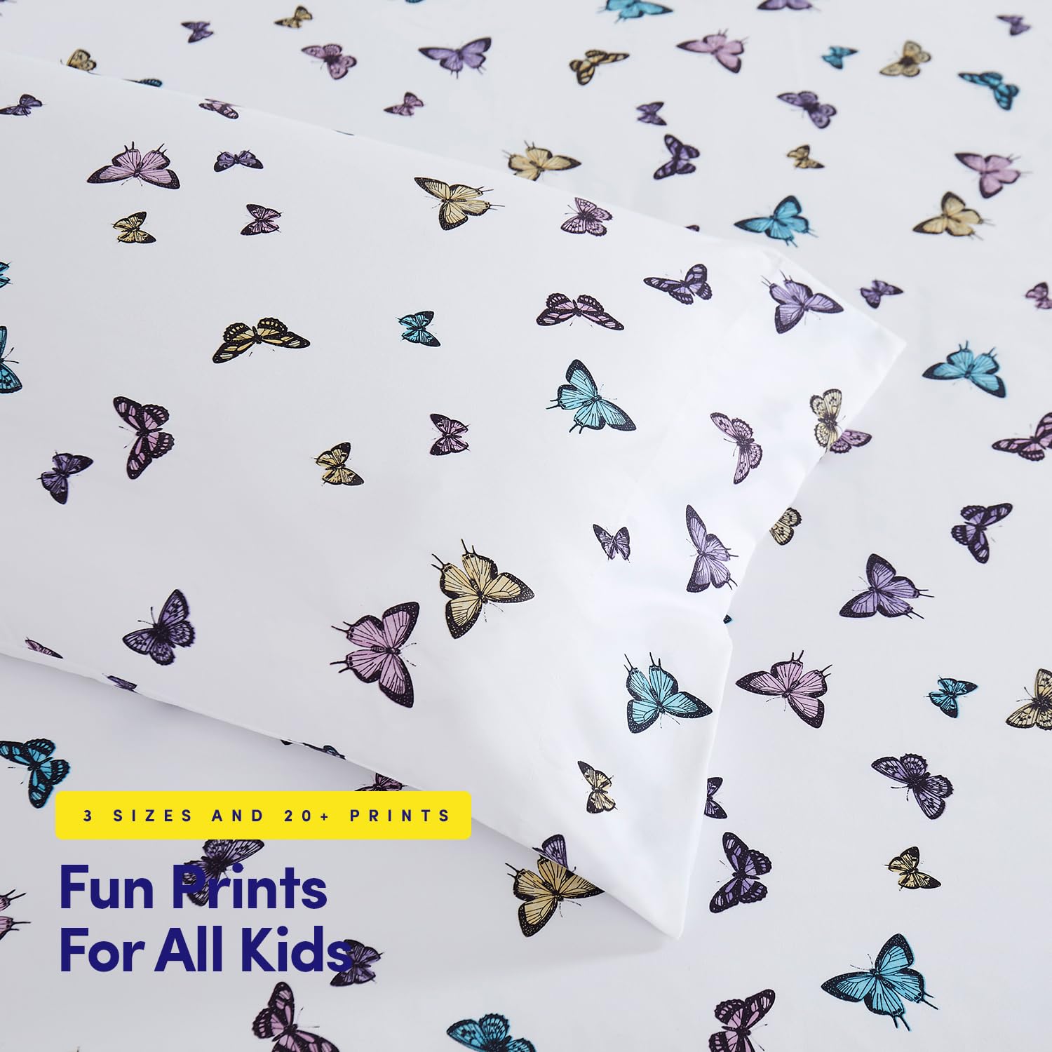 1500 Supreme Kids Bed Sheet Collection - Fun Colorful and Comfortable Boys and Girls Toddler Sheet Sets - Deep Pocket Wrinkle Free Soft and Cozy Bedding - Twin, Ballerinas