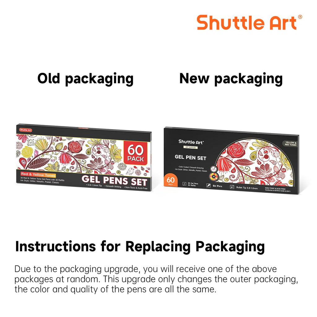 Shuttle Art Pastel Gel Pens, 24 Pastel Milky Colors Gel Pen for Black Paper, Adults Coloring Books Drawing Doodling Crafts Scrapbooking Journaling