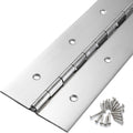 2 Pcs Heavy Duty Piano Hinge 8 Inch x 3 Inch Width, True 0.060'' Thick Stainless Steel Piano Hinge for Heavy Duty Cabinet, Door, Toolbox, Wooden Box, Metal Plate, Furniture, Industrial Project