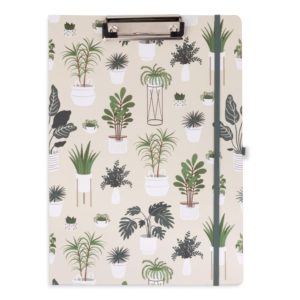 Steel Mill & Co Cute Clipboard Folio with Refillable Lined Notepad and Interior Storage Pocket, Black and White Padfolio for Work, Black Dots