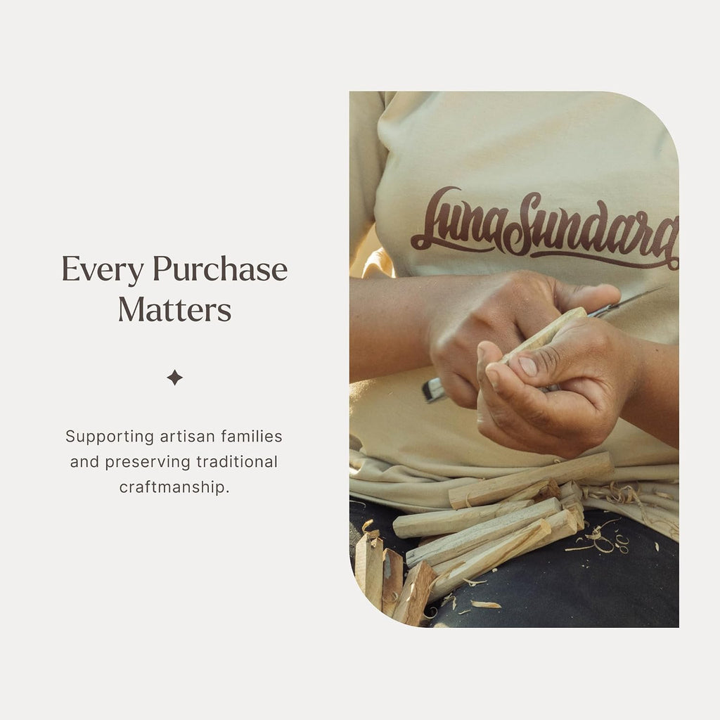 Luna Sundara Palo Santo Sticks, 100g Peruvian Smudging Wood