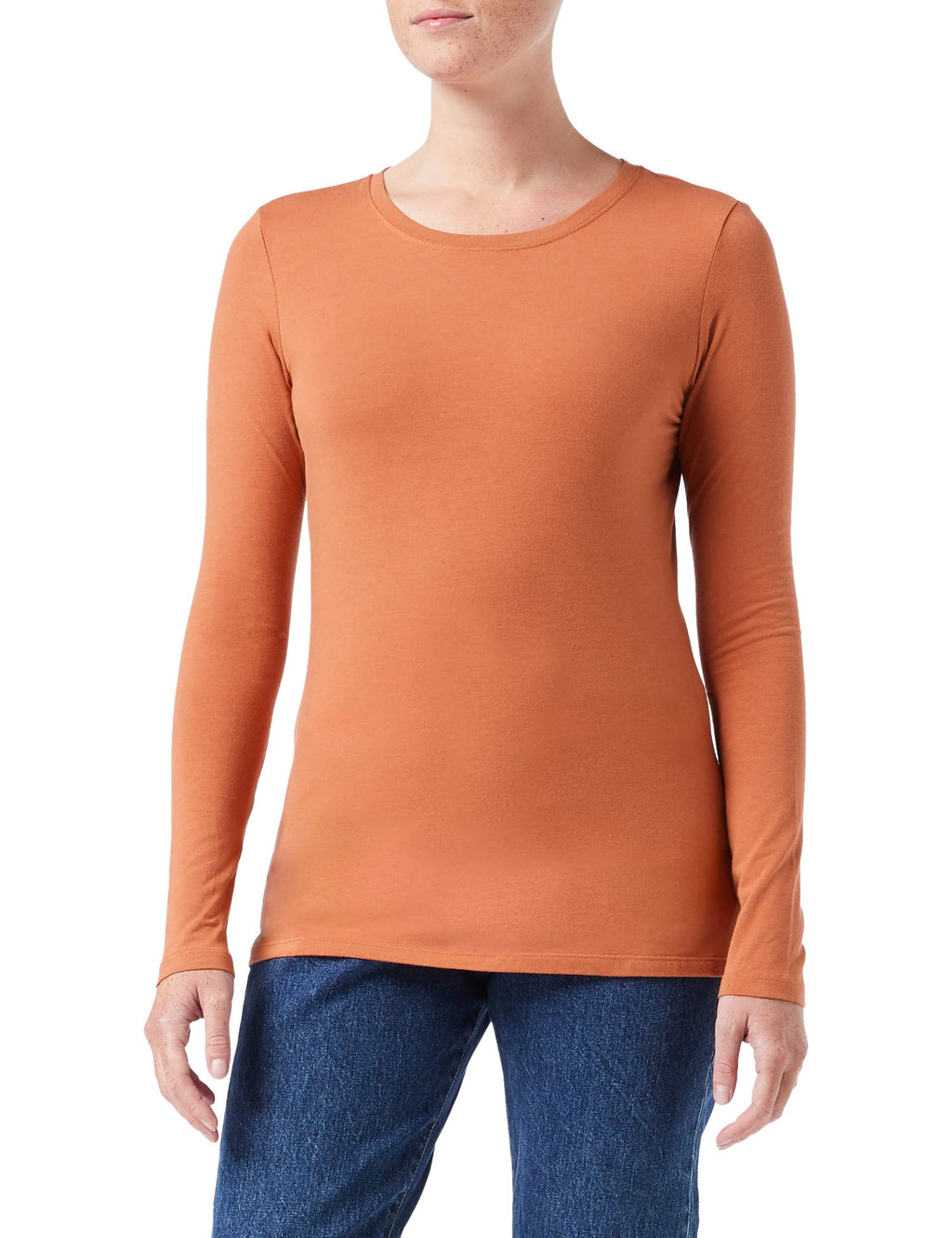 Amazon Essentials Women's Regular-Fit Long-Sleeve Crewneck T-Shirt (Available in Plus Size)