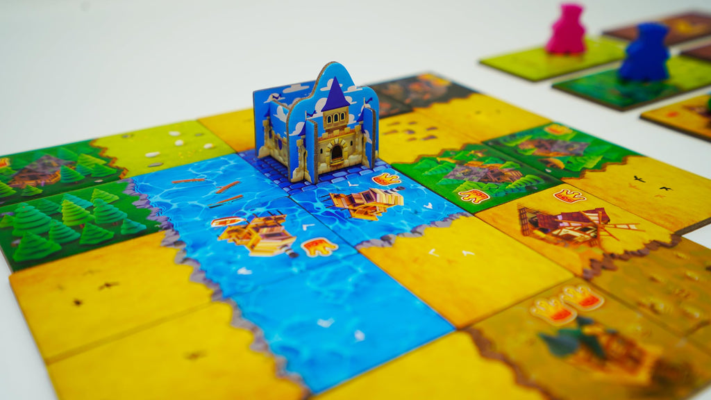 Tabletop Strategy Game, My First Kingdomino, Fun Kids & Adults Family Fantasy Board Game, 2-4 Players, Ages 5+, Dragomino by Blue Orange Games