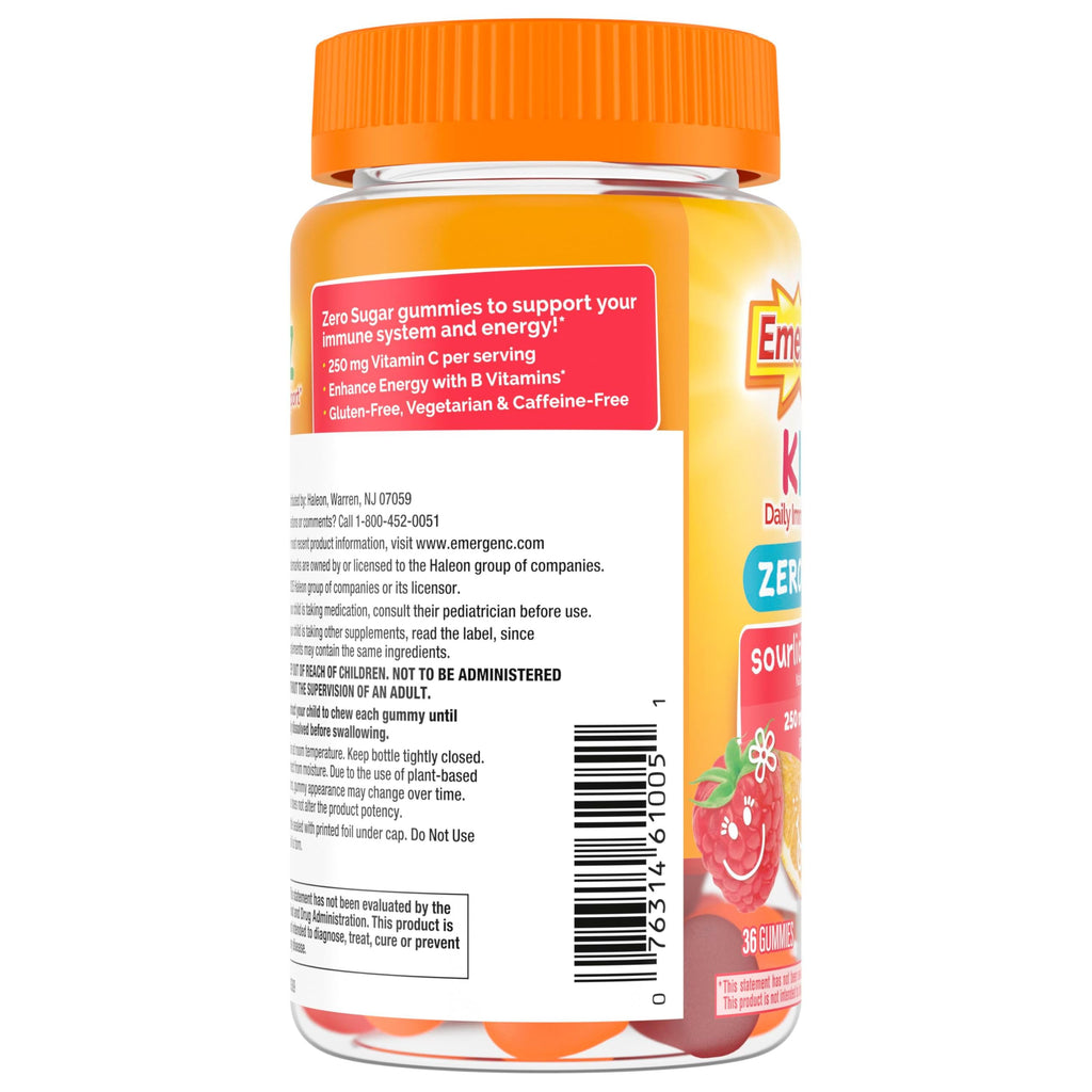 Emergen-C Zero Sugar Immune Support Kidz Gummies 36 Count
