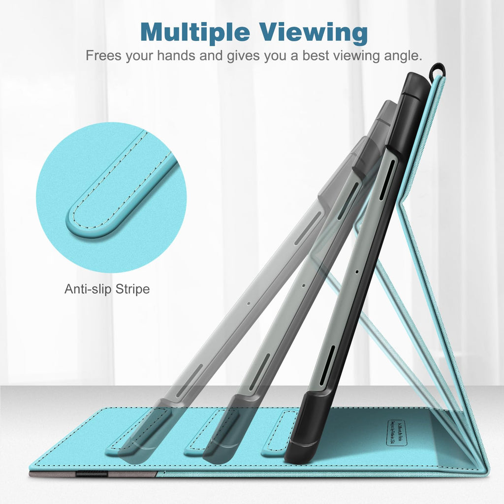 Fintie Case for Google Pixel Tablet 11 Inch 2023 Release, Multi-Angle Viewing Protective Stand Cover with Pocket & Pencil Holder Compatible with Charging Speaker Dock, Gray