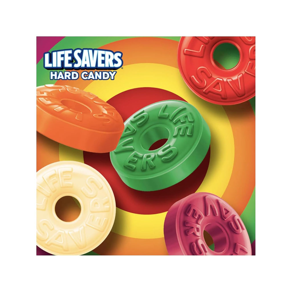 Life Savers Hard Candy 5 Flavors - 5 lbs of Candy - Individually Wrapped - Cherry, Watermelon, Orange, Pineapple, and Raspberry - Perfect for Stocking the Pantry