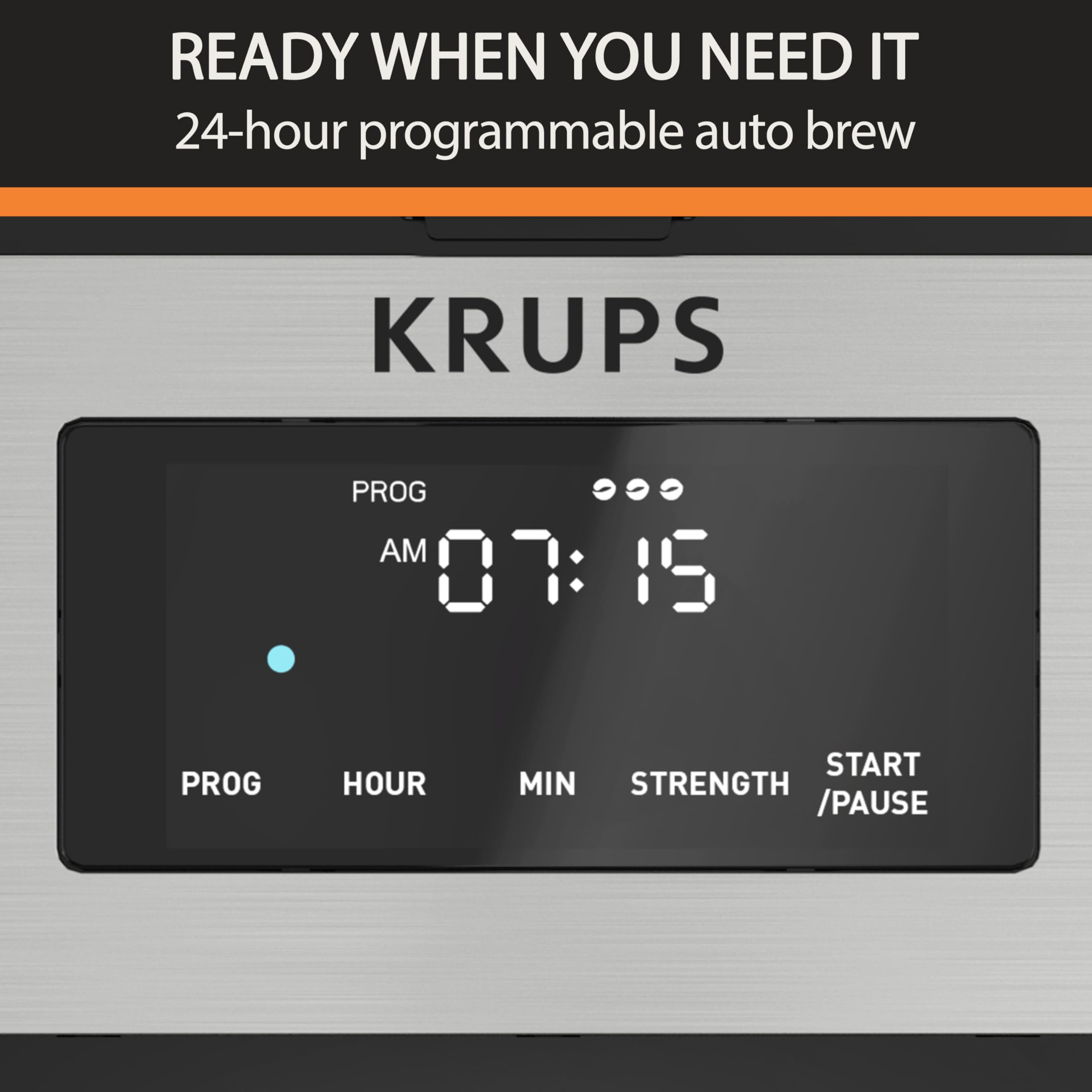 KRUPS Simply Brew Coffee Maker - Multi-Serve 4-in-1 with Stainless Steel Travel Tumbler, Black, 14oz
