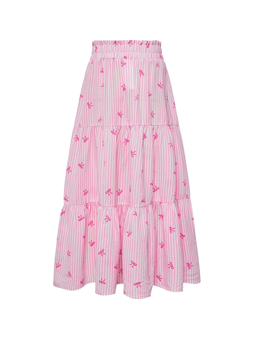 Floerns Girls Boho Floral Print High Waist Flare Hem Summer Long Skirt
